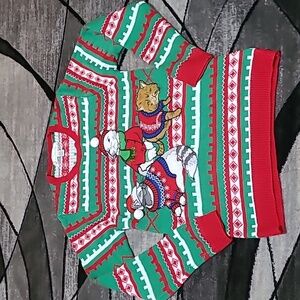 JOLLY SWEATERS EMBROIDERED CATS POM-POMS CHRISTMAS SWEATER
